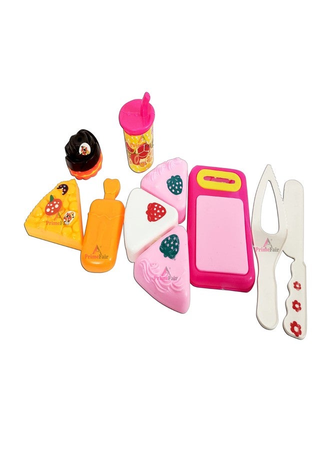 PRIMEFAIR Pizza Party Fast Food Pretend Cooking and Cutting Play Set Toy for Kids Pack of 7 (Multicolor) - Image 4